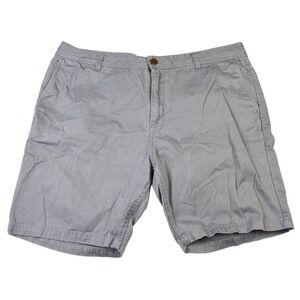 Katin Cotton Twill Chino Shorts Mens 40 Gray 8"‎ Inseam Above Knee Casual Preppy